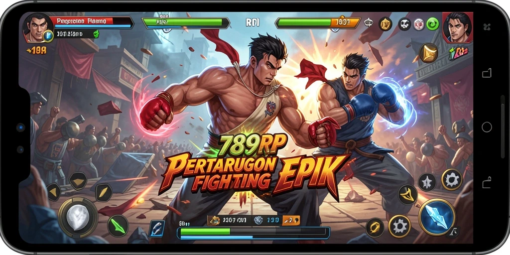 Screenshot gameplay 789RP yang menampilkan aksi pertarungan seru.