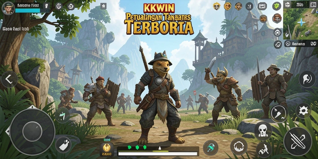 Tampilan gameplay KKWIN yang menakjubkan dalam dunia terbuka.