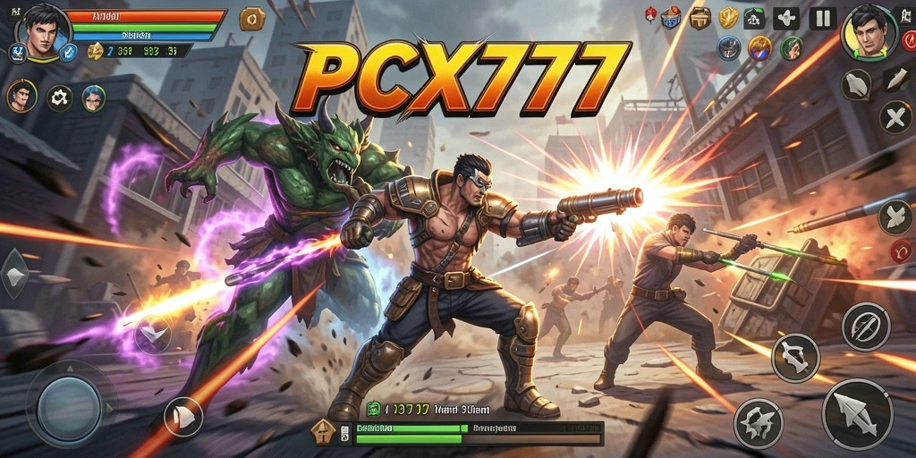 Tampilan screenshot PCX777 menampilkan aksi seru dalam permainan Action.