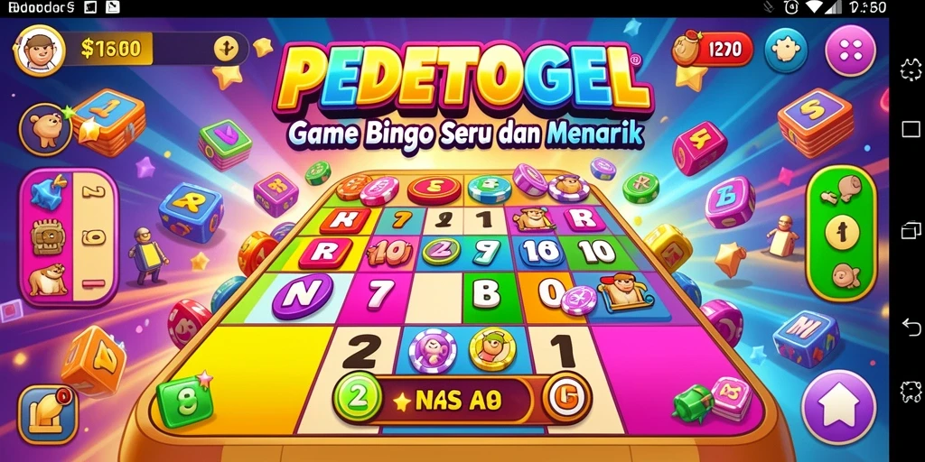 Tampilan gameplay Bingo yang seru di PEDETOGEL.